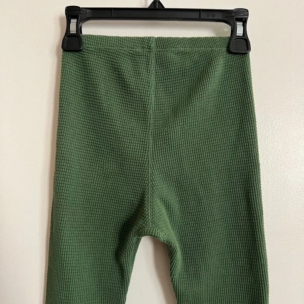 Noble green waffle pants